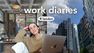 london diaries  busy but productive days working a 9-5 job in marketing meetings + coffee shops