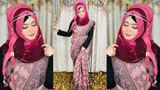 Hijab Style With Saree Step By Step SanjiDa 