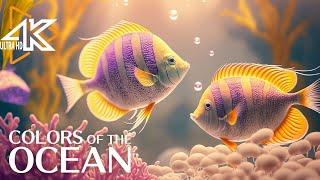 Aquarium 4K VIDEO ULTRA HD - Beautiful Coral Reef Fish - Sleep Relaxing Meditation Music