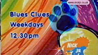 Blues Clues  Nick Jr TV Continuity Advert  VHS