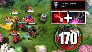 AXE BREAK DOTA2 HISTORY 4 TIMES RAMPAGE STREAKS  170 STACKS 