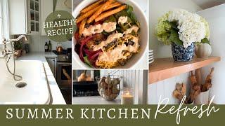 Summer Kitchen Clean and Decorate + Healthy Recipe Idea
