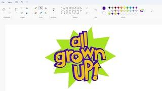 How to draw the All Grown Up logo using MS Paint  How to draw on your computer