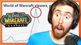 Asmongold Reacts to WoW Classics RECORD BREAKING Launch  Asmon #1 VIEWS on Twitch & Queue Memes