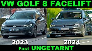  VW Golf 8 FACELIFT 2024 fast UNGETRANT  Analyse & Vergleich zu Vorfacelift Details Neuerungen