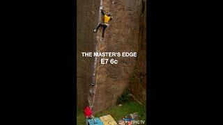 Classic Trad Climb ‘The Masters’ Edge’ E7 6c #shorts