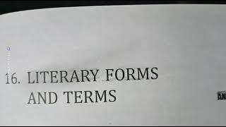 literary terms and forms। sudhir k Arora। English।