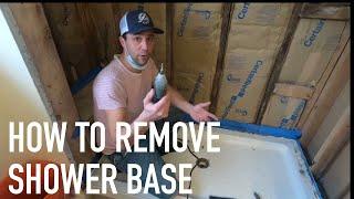 Remove a shower base in 3 easy steps