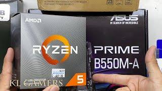 AMD Ryzen 5 3500 ASUS PRIME B550M-A SAPPHIRE RX 560 MASTERBOX Q300L PC Build