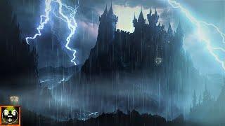 Thunderstorm and Rain Sounds on Draculas Castle with Amazing Thunder & Lightning Sound Atmosphere