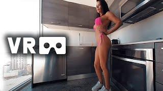 VR 3D 4K SEXY GIRL - PINK MICRO BIKINI THONG - VIRTUAL REALITY 180360