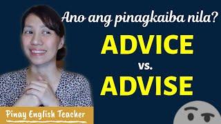 Advice vs Advise - Whats the difference?  Confusing words Taglish