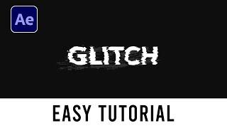 How to make Glitch Effect in After Effects  Easy Tutorial  Text Glitch After Effects