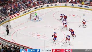 NHL 22 - New York Rangers vs Montreal Canadiens - Gameplay PS5 UHD 4K60FPS