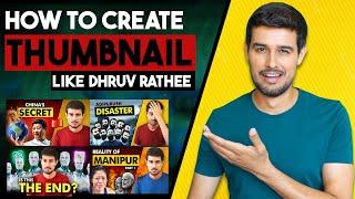 How to Edit Thumbnails Like Dhruv Rathee  How to Create Educational Video Thumbnail