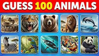 Guess 100 Animals in 10 Minutes Animal Quiz