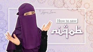 HOW TO SEW NIQAB  Tutorial Menjahit Purdah Niqob