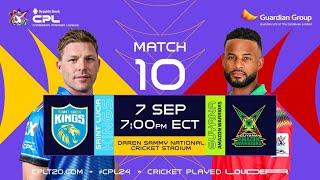 LIVE  St Lucia Kings vs Guyana Amazon Warriors  CPL 2024