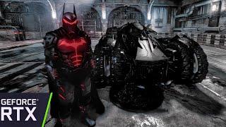 THE HELLBAT & DARK BATMOBILE SKIN MOD - BATMAN ARKHAM KNIGHT - FREE ROAM GAMEPLAY HD