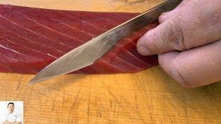 How To Cut Tuna For Sushi and Sashimi Part 2  How To Make Sushi Series