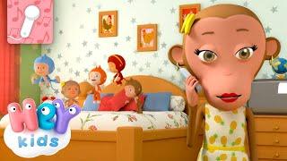 Five Little Monkeys jumping on the bed  KARAOKE  HeyKids Nursery Rhymes