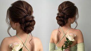 Wedding  Evening hairstyle tutorial  Low bun