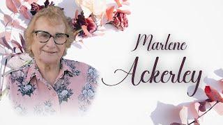 Live Stream of the Funeral Service of Marlene Ackerley