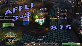 Affliction Warlock ARENA 3v3   BfA Season 2