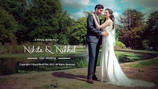 BEAUTIFUL CIVIL WEDDING 2022 I NIKITA & NIKHIL I GUNNERSBURY PARK I LONDON