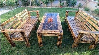 The Most Beautiful Garden Set That Can Be Made From Palette - Video1 - Best Garden Seat From Palette