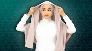 7 CARA SEDERHANA MEMAKAI JILBAB PASHMINA UNTUK LEBARAN DAN BUKA BERSAMA