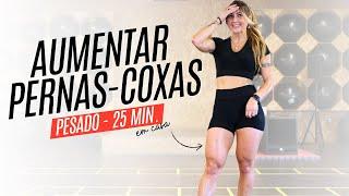 Treino Pesado para Aumentar Coxas  Quadríceps em casa