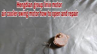 How to open and repair air cooler swing motor Hengdian group linix motor