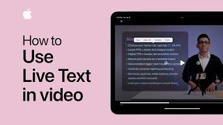 How to use Live Text in video on your iPhone or iPad  Apple Support