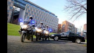 Military police escort in sharp action in Berlin