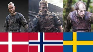 Differences between Norwegian Swedish and Danish Vikings