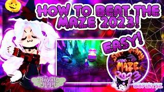 HOW TO BEAT THE 2023 MAZE * EASY*  Roblox  Royale High