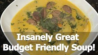 My New FAVORITE Soup  Smoked Sausage Veggie Soup  Family & Budget Friendly