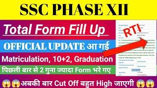 SSC Phase 12 Total Form Fill Up RTI  SSC Phase 12 Total Form Fill Up 2024  SSC Selection Post 2024