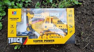 Unboxing excavadora rc juguete control remoto - rc excavator toys