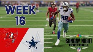 Bucs Vs Cowboys  Week 16 of NFL 2024 Season SNF Madden 24 Simulation  Madden 25 Roster 