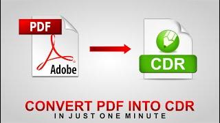 How to Convert PDF File into Corel Draw  PDF to CDR  Graphics Inn  UrduHindi