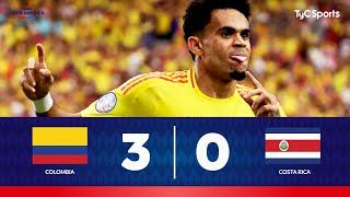 Colombia 3 - 0 Costa Rica  Copa América 2024  La Tricolor confirma asistencia en CUARTOS DE FINAL