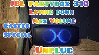 JBL partybox 310 laying down max volume unplug easter￼special