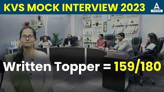 KVS INTERVIEW Preparation  KVS Mock Interview 2023   Written Topper 159180