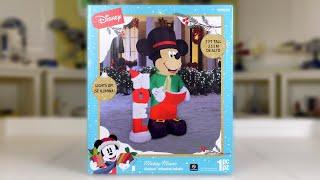 Gemmy 7FT MICKEY MOUSE CAROLER Airblown Inflatable Review Lowes 2023 Exclusive