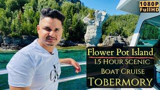 Glass Bottom Boat Cruise Tobermory  Shipwrecks  Flowerpot Island  Ontario Canada Vlog 20