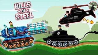 Мини монтаж - Танк МАМОНТ против БЕЗУМНЫХ БОССОВ в HILLS of STEEL мульт игра про танки для детей