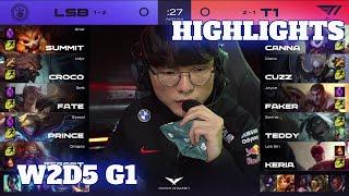 LSB vs T1 - Game 1 Highlights  Week 2 Day 5 LCK Summer 2021  Liiv SANDBOX vs T1 G1