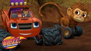 Blaze Gets Stuck in STICKY Mud w AJ  90 Minute Compilation  Blaze and the Monster Machines